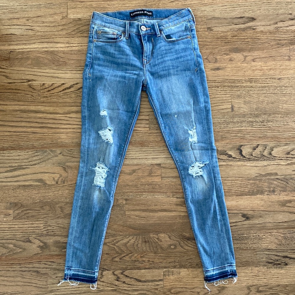 Express Cropped Mid Rise Legging